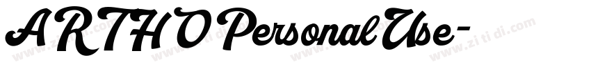 ARTHOPersonalUse字体转换