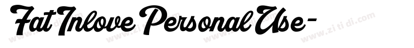 FatInlovePersonalUse字体转换