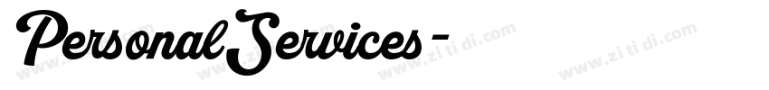PersonalServices字体转换
