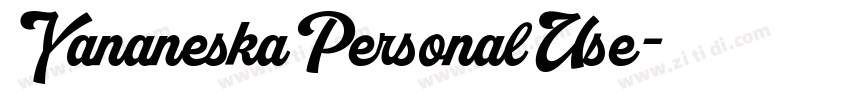 YananeskaPersonalUse字体转换