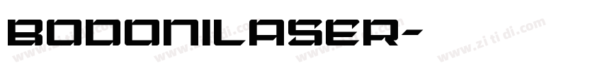 BodoniLaser字体转换