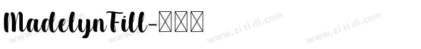 MadelynFill字体转换