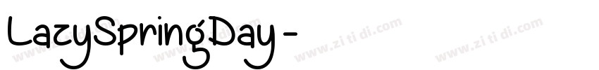 LazySpringDay字体转换