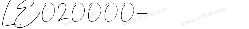 LE020000字体转换