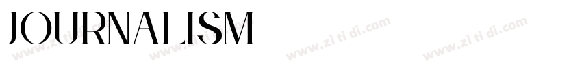 JOURNALISM字体转换