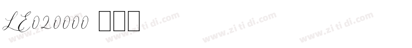 LE020000字体转换