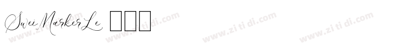 SweiMarkerLe字体转换