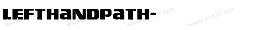 LeftHandPath字体转换