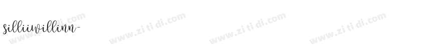 silliiwillinn字体转换