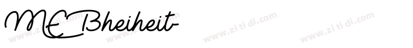 MEBheiheit字体转换