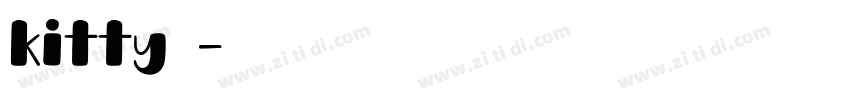 kitty原始字体转换