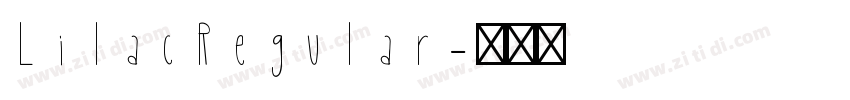 LilacRegular字体转换