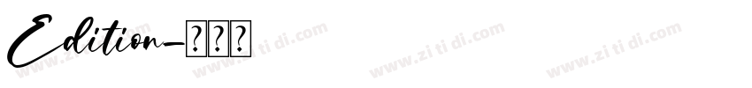 Edition字体转换