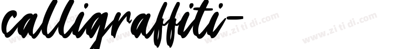 calligraffiti字体转换