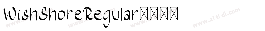 WishShoreRegular字体转换