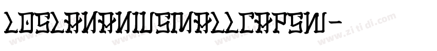 LosLanaNiuSmallCapsW字体转换