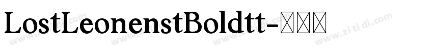 LostLeonenstBoldtt字体转换