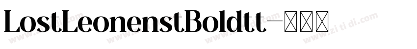 LostLeonenstBoldtt字体转换