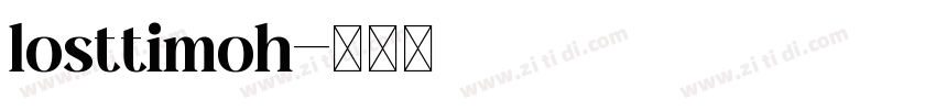 losttimoh字体转换