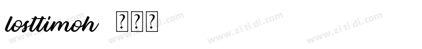 losttimoh字体转换