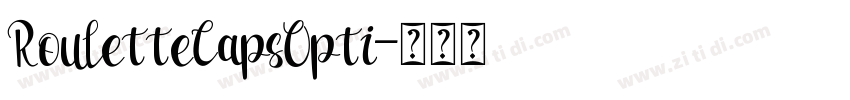 RouletteCapsOpti字体转换