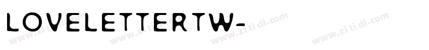 LoveLetterTW字体转换