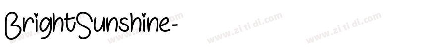 BrightSunshine字体转换