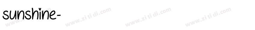 sunshine字体转换