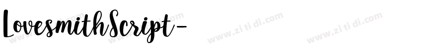 LovesmithScript字体转换