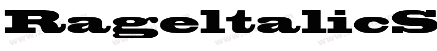 RageltalicStd字体转换
