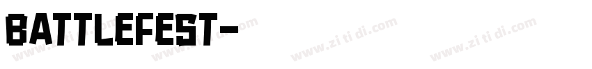BATTLEFEST字体转换