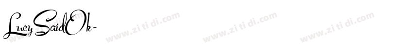 LucySaidOk字体转换