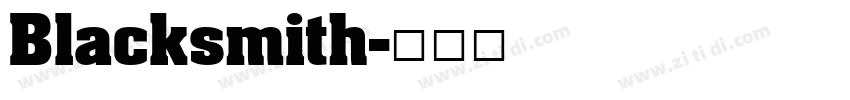 Blacksmith字体转换
