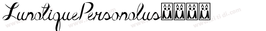 LunatiquePersonalus字体转换