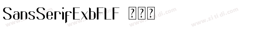 SansSerifExbFLF字体转换
