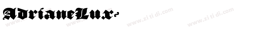 AdrianeLux字体转换