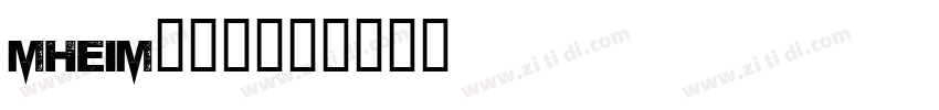 MHeiM18030字体转换