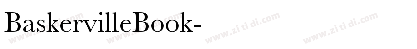 BaskervilleBook字体转换