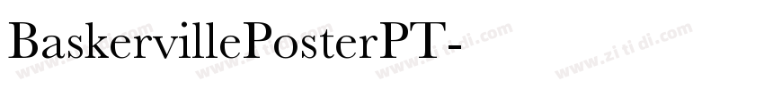 BaskervillePosterPT字体转换