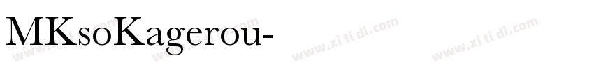 MKsoKagerou字体转换