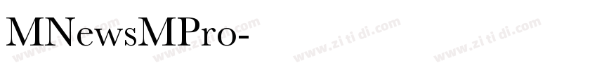 MNewsMPro字体转换