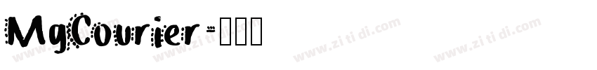 MgCourier字体转换