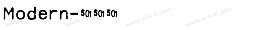 Modern字体转换