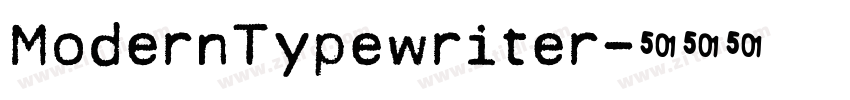 ModernTypewriter字体转换