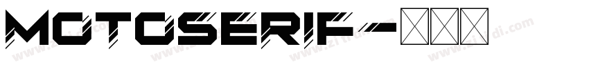 MotoSerif字体转换