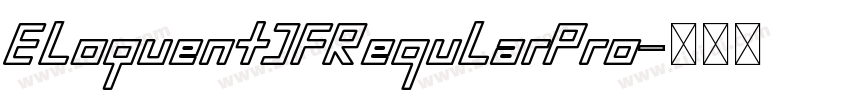 EloquentJFRegularPro字体转换
