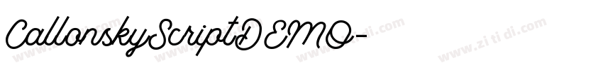 CallonskyScriptDEMO字体转换