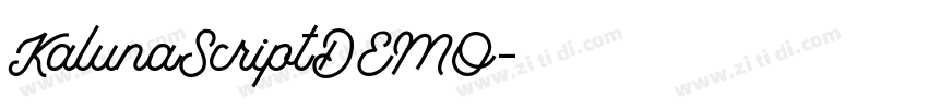 KalunaScriptDEMO字体转换