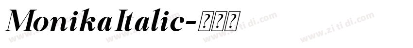 MonikaItalic字体转换