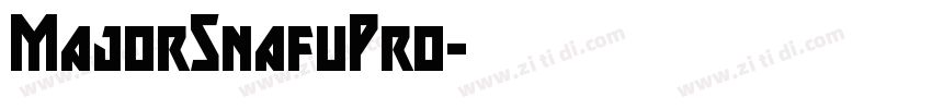 MajorSnafuPro字体转换
